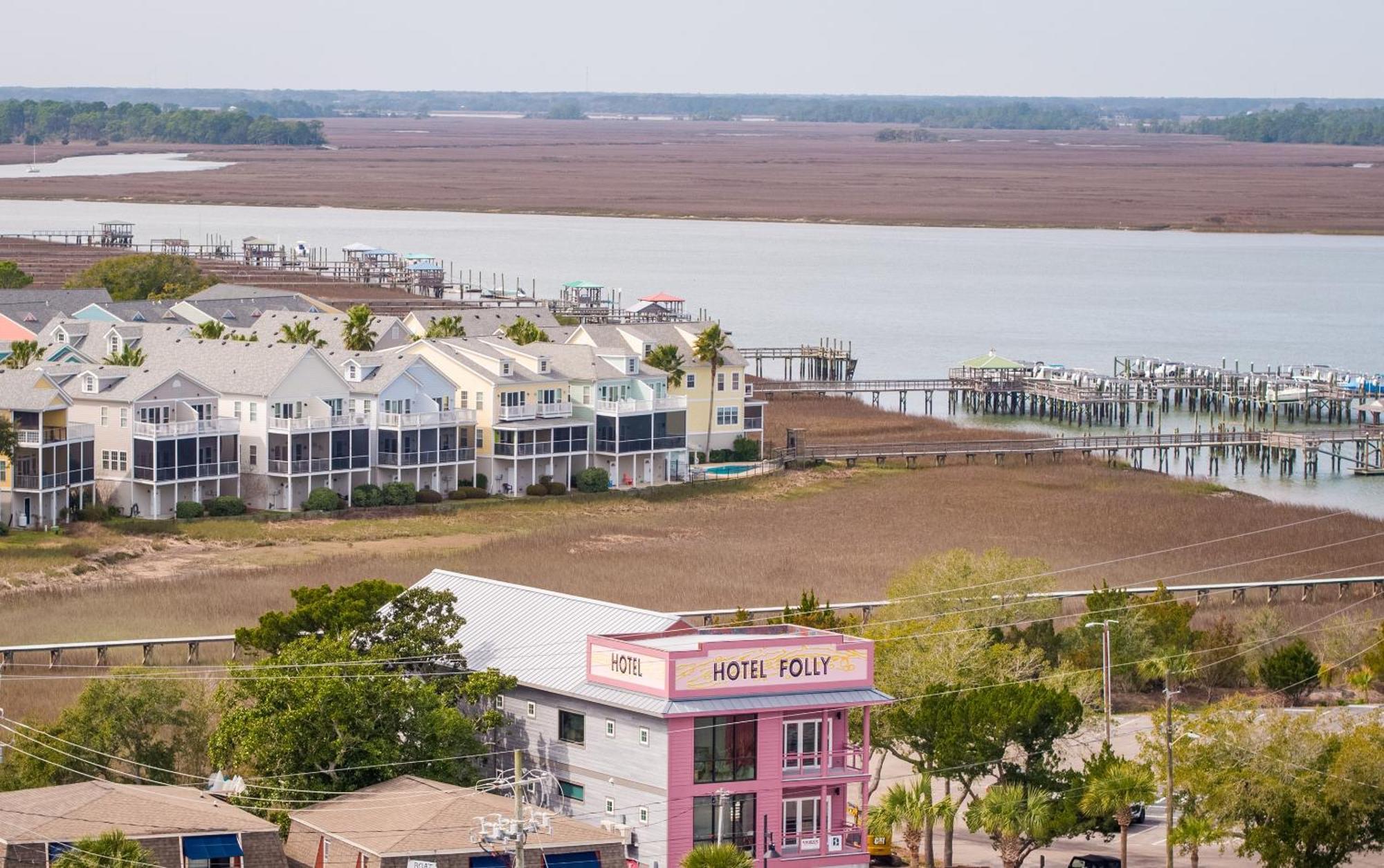 Hotel Folly With Marsh And Sunset Views フォーリービーチ エクステリア 写真